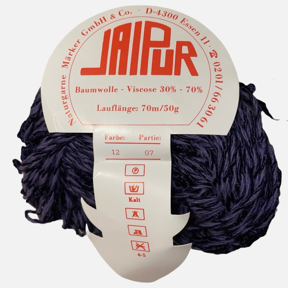 Jaiper Viscose Cotton Worsted Yarn Purple Lightweight Warm Weather Knits